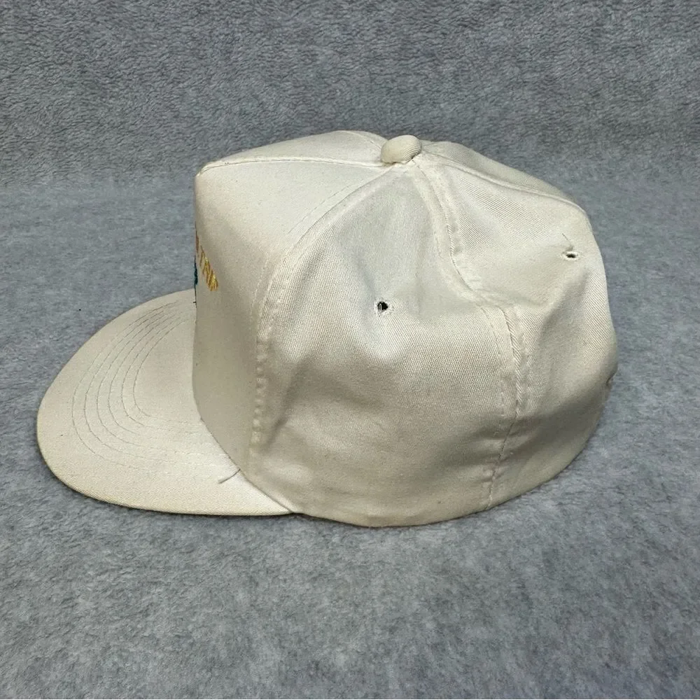 Vintage Michael Waltrip Cox Wood Racing Hat Adult OSFA White NASCAR Trucker Race